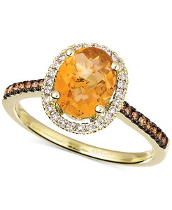 �� ���@�� ���f�B�[�X �A�N�Z�T���[ �����O Le Vian Amethyst (1-3/8 ct.w.) & Diamond (1/4 ct.w) Ring in 14k Rose Gold (Also in Citrine Deep Sea Blue Topaz Green Quartz Peridot Opal & Sky Blue Topaz) Citrine/Yellow Gold �C�G���[