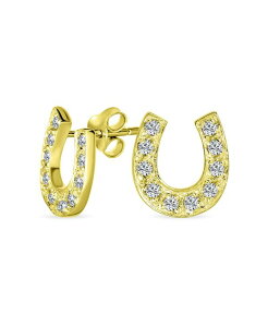 �u�����O ���f�B�[�X �A�N�Z�T���[ �s�A�X�E�C�������O Bling Jewelry Lucky Equestrian CZ Stud Earrings Horseshoe Sterlingold �S�[���h