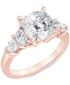 �o�b�W�F���[�~�V���J ���f�B�[�X �A�N�Z�T���[ �����O Badgley Mischka IGI Certified Lab Grown Diamond Cushion-Cut Five Stonengagement Ring (3-3/4 ct.w.) in 14k White Yellow orose Rose Gold �S�[���h