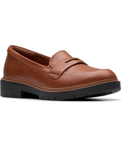 �N���[�N�X ���f�B�[�X �V���[�Y �X���b�|���E���[�t�@�[ Clarks Women's Westlynn Glow Slip-On Loafers Tan Leather �^��
