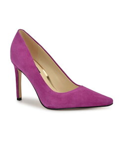 �i�C���E�F�X�g ���f�B�[�X �V���[�Y �p���v�X Nine West Women's Oraye Snip Toe High Stiletto Pumps Magenta Suede �}�[���^