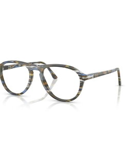 �y���\�� ���f�B�[�X �A�N�Z�T���[ �T���O���X�E�A�C�E�F�A Persol Unisex Pilot Eyeglasses PO3371V Frost Gray Nautical Blue �O���[
