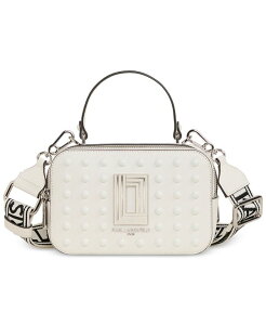 �J�[�� ���K�[�t�F���h ���f�B�[�X �o�b�O KARLAGERFELD PARISimone Camera Crossbody Bag Winter White Dots �z���C�g
