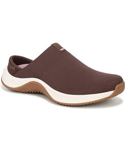 ���C�J ���f�B�[�X �V���[�Y �X���b�|���E���[�t�@�[ Ryka Women's Encore-Mule Washable Slip On Mules Chicory Brown Knit Fabric �u���E��