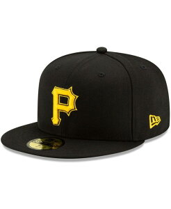�j���[�G�� �����Y �A�N�Z�T���[ �X�q New Era Men's Black Pittsburgh Pirates Alternate 2 Authenticollection-Field 59FIFTY Fitted Hat Black �u���b�N