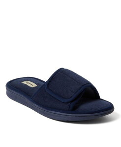 �f�B�A�t�H�[���Y �����Y �V���[�Y �T���_�� �p�C�� Dearfoams Men's Collin Terry Adjustable Shower Slide House Slipper Navy blazer �l�C�r�[
