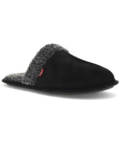 ���[�o�C�X �����Y �V���[�Y �T���_�� Levi's Men's Brixton Round Toe Slippers Black/charcoal �u���b�N
