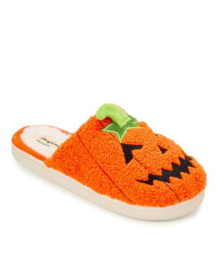 �f�B�A�t�H�[���Y �����Y �V���[�Y �T���_�� Dearfoams Unisex Adult Halloween Bat Scuff Slipper Mandarin