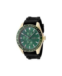 �C���r�N�^ �����Y �A�N�Z�T���[ �r���v Invicta Men's 49077 Aviator Quartz VH67 Green Dial Watch Black �u���b�N