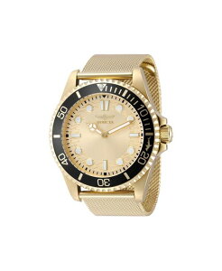 �C���r�N�^ �����Y �A�N�Z�T���[ �r���v Invicta Men's 49690 Pro Diver Quartz 2026 Brass Dial Watch Gold �S�[���h
