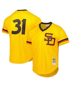 �~�b�`�F��&�l�X �����Y �g�b�v�X �V���c ���b�V�� �W���[�W�[ Mitchell & Ness Men's Dave Winfield Gold San Diego Padres Cooperstown Collection Mesh Batting Practice Jersey Gold �S�[���h