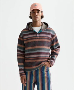 �X�R�b�`�A���h�\�[�_ �����Y �A�E�^�[ �p�[�J�[�E�X�E�F�b�g �V���c SCOTCH & SODA Men's Jacquard Relaxed-Fit Sweatshirt Pixel Stripe �X�g���C�v