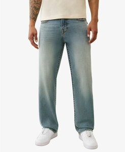 �g�D���[�����W���� �����Y �{�g���X �f�j���p���c �W�[���Y True Religion Men's Bobby Baggy Regular-Fit Jeans Gridiron Blue Medium Wash �u���[