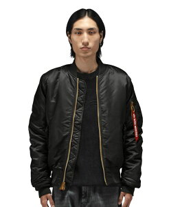 �A���t�@�C���_�X�g���[�Y �����Y �A�E�^�[ �W���P�b�g�E�u���]�� �X�����t�B�b�g Alpha Industries Men's Ma-1 Slim Fit/European Fit Black �u���b�N