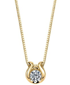 �V���[�i ���f�B�[�X �A�N�Z�T���[ �l�b�N���X�E�`���[�J�[�E�y���_���g�g�b�v ���[�X Sirena Diamond Solitaire Omega 18 Pendant Necklace (1/5 ct.w.) in 14k Yellow Gold �C�G���[