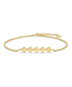 �f���@�^ ���f�B�[�X �A�N�Z�T���[ �u���X���b�g�E�o���O���E�A���N���b�g DEVATA Clover Chain Bracelet in 14K Gold 6.5 in adj to 7.5 in approx. 2.7 grams Gold �S�[���h