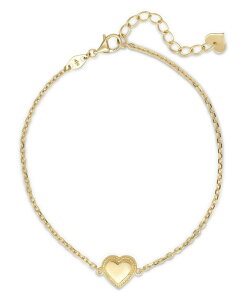 �f���@�^ ���f�B�[�X �A�N�Z�T���[ �u���X���b�g�E�o���O���E�A���N���b�g DEVATA Sweet Heart Chain Bracelet in 14K Gold 6.5 in adj to 7.5 in approx. 2.5 grams. Gold �S�[���h