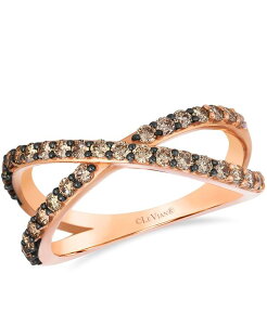 �� ���@�� ���f�B�[�X �A�N�Z�T���[ �����O Le Vian Chocolate Diamond Ring (0.77 ct.w.) in 14K Strawberry Rose Gold �S�[���h