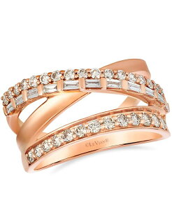 �� ���@�� ���f�B�[�X �A�N�Z�T���[ �����O Le Vian Vanilla Diamond (0.19 ct.w.) and Nude Diamond (0.64 ct.w.) Ring in 14K Strawberry Rose Gold �S�[���h