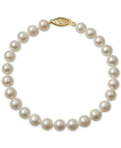 �x�� �h�D ���[�� ���f�B�[�X �A�N�Z�T���[ �u���X���b�g�E�o���O���E�A���N���b�g Belle de Mer Cultured Freshwater Pearl Bracelet (6mm) in 14k Yellow Gold �C�G���[