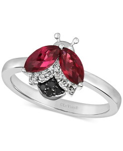 �� ���@�� ���f�B�[�X �A�N�Z�T���[ �����O Le Vian Raspberry Rhodolite (1-1/6 ct.w.) & Diamond (1/10 ct.w.) Ladybug Ring in 14k White Rhodolite �z���C�g