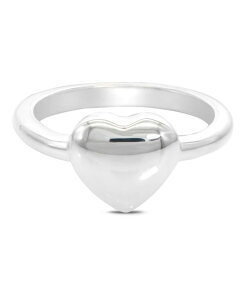 �f���@�^ ���f�B�[�X �A�N�Z�T���[ �����O DEVATA Puffy Heart Ring in Sterling Silver Size 8 Silver �V���o�[