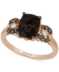 �� ���@�� ���f�B�[�X �A�N�Z�T���[ �����O Le Vian Chocolatier Chocolate Quartz (1-9/10 ct.w.) andiamond (1/5 ct.w.) Ring in 14k Rose No Color �`���R���[�g