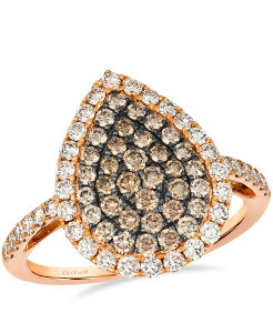 �� ���@�� ���f�B�[�X �A�N�Z�T���[ �����O Le Vian Chocolate Ombre Diamond Ring (1.14 ct.w.) in 14K Strawberry Rose Gold �S�[���h