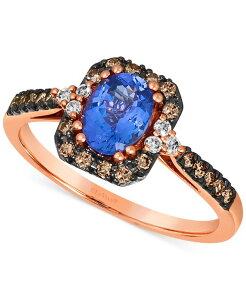 �� ���@�� ���f�B�[�X �A�N�Z�T���[ �����O Le Vian Blueberry Tanzanite (3/4 ct.w.) & Diamond (1/4 ct.w.) in 14k Rose Tanzanite �S�[���h