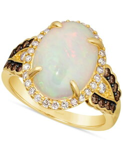 �� ���@�� ���f�B�[�X �A�N�Z�T���[ �����O Le Vianeopolitan Opal (3 ct.w.) & Diamond (1/2 ct.w.) Halo Ring in 14k No Color �S�[���h