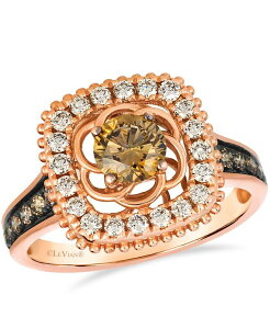 �� ���@�� ���f�B�[�X �A�N�Z�T���[ �����O Le Vian Chocolate Diamond (0.69 ct.w.) and Nude Diamond (0.34 ct.w.) Ring in 14K Strawberry Rose Gold �S�[���h