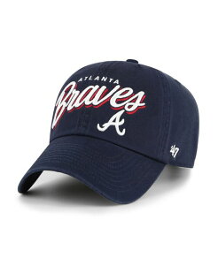 47 �u�����h ���f�B�[�X �A�N�Z�T���[ �X�q '47 Brand Women's Navy Atlanta Braves Ariana Clean Up Adjustable Hat Navy �l�C�r�[