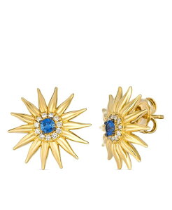 �� ���@�� ���f�B�[�X �A�N�Z�T���[ �s�A�X�E�C�������O Le Vianude Diamond (0.11 ct.w.) and Sapphires (0.17 ct.w.) Stud Earrings in 14k Honeyellow Gold �C�G���[