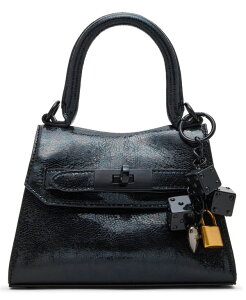 �X�e�B�[�u �}�f�� ���f�B�[�X �o�b�O �~�j Steve Madden Bdeedee Mini Satchel Bag Black Python �u���b�N