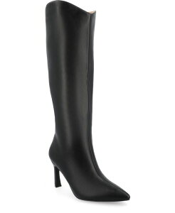 �W�����l �R���N�V���� ���f�B�[�X �V���[�Y �p���v�X �u�[�c Journee Collection Women's Rehela Pointed Toe Stiletto Regular and Wide Calf Knee High Dress Boots Black �u���b�N