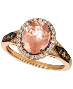 �� ���@�� ���f�B�[�X �A�N�Z�T���[ �����O Le Vian Chocolatier Peach Morganite (1-3/4 ct.w.) & Diamond (3/8 ct.w.) Ring in 14k Rose Gold �S�[���h