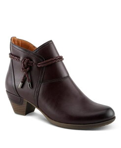 �p�g���V�A ���f�B�[�X �V���[�Y �u�[�c�E���C���u�[�c �A���N�� ���[�X �q�[�� Patrizia Women �f stacked Heel Decorative Lace Detail Ankle Booties Bordeaux