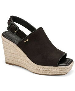 �_�i �L������ �j���[���[�N ���f�B�[�X �V���[�Y �T���_�� DKNY Women's Coralyn Slingback Wedge Sandals Brown �u���E��