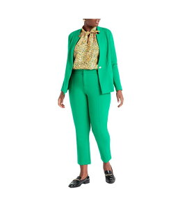 �G���N�C ���f�B�[�X �{�g���X �J�W���A���p���c �v���X�T�C�Y ELOQUII Women's Plusize The Ultimate Stretch Slim Leg Pant Vivid emerald �G�������h