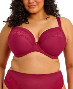 �G���~ ���f�B�[�X �A���_�[�E�F�A �u���W���[ �v���X�T�C�Y Elomi Plusize Nerina Underwire Plunge Bra Rouge