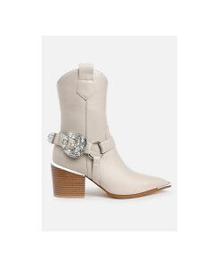 �����h�����O ���f�B�[�X �V���[�Y �u�[�c�E���C���u�[�c London Rag Womens Woodstock Diamantembellished Pin Buckle Boots Light beige �x�[�W��