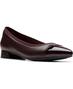 �N���[�N�X ���f�B�[�X �V���[�Y �p���v�X Clarks Women's Natalyn Dusk Pointed Toe Flats Merlot Leather