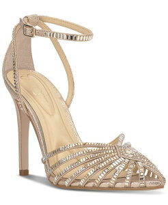 �W�F�V�J�V���v�\�� ���f�B�[�X �V���[�Y �p���v�X Jessica Simpson Women's Paveri Huarache Rhinestone Stiletto Pumps Champagne Shimmer �V�����p��