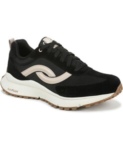 ���C�J ���f�B�[�X �V���[�Y �X�j�[�J�[ ���[�X Ryka Women's Jetsetter Lace Up Retro Sneakers Black Suede/Fabric �u���b�N