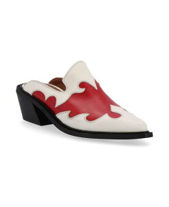 �A���n�X ���f�B�[�X �V���[�Y �T���_�� ���U�[ ALOHAS Women's Weston Leather Mules Red cream �N���[��