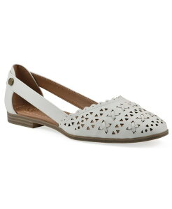 �z���C�g�}�E���e�� ���f�B�[�X �V���[�Y �p���v�X White Mountain Women's Nobler Pointed Toe Flats White Burnished Smooth �z���C�g