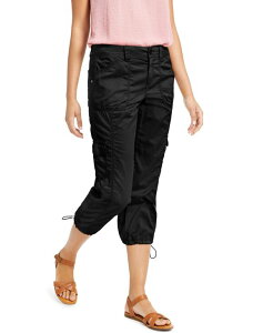 �X�^�C���A���h�R�[ ���f�B�[�X �{�g���X �J�W���A���p���c �v�` �L���b�v Style & Co Petite Mid-Rise Cargo Capri Pants Deep Black �u���b�N