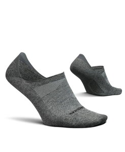 �t�B�[�`���[ �����Y �A���_�[�E�F�A �C�� Feetures Men's Elite Ultralight Invisible Socks - Anti-Slip Sport Sock Liner with Targeted Compression Grey �O���[