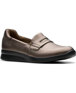�N���[�N�X ���f�B�[�X �V���[�Y �p���v�X Clarks Women's Collection Ellowyn Penny Shoes Bronze Metallic Leather ���^���b�N