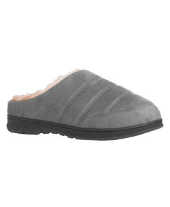 �E�F�U�[�v���[�t �����Y �V���[�Y �T���_�� �X�G�[�h Weatherproof Men's Microsuede Puffer Clog with Tipped Shearling Faux Fur Lining Indoor-Outdoor Sole Slipper Medium Grey �O���[
